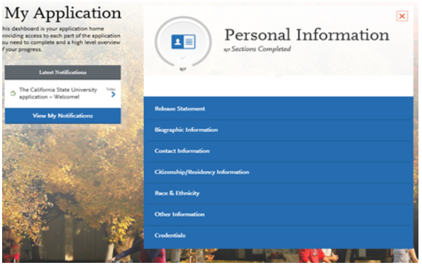 Personal Information Section